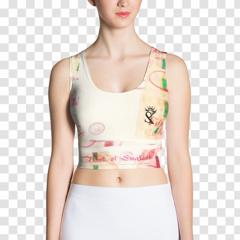T-shirt Crop Top Clothing Sleeve - Heart Transparent PNG