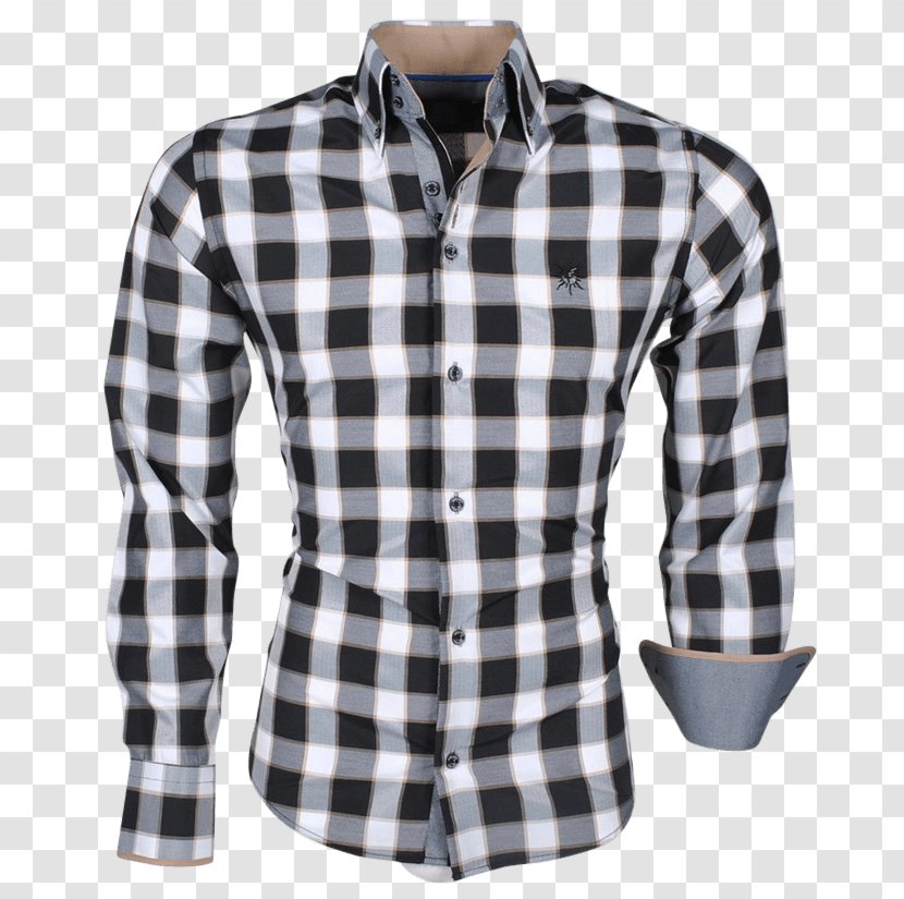 Dress Shirt T-shirt Sleeve Polo - Tartan Transparent PNG