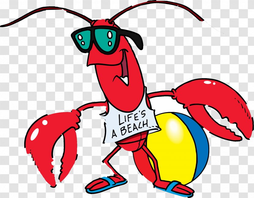 Lobster Cartoon Clip Art - Beach Transparent PNG