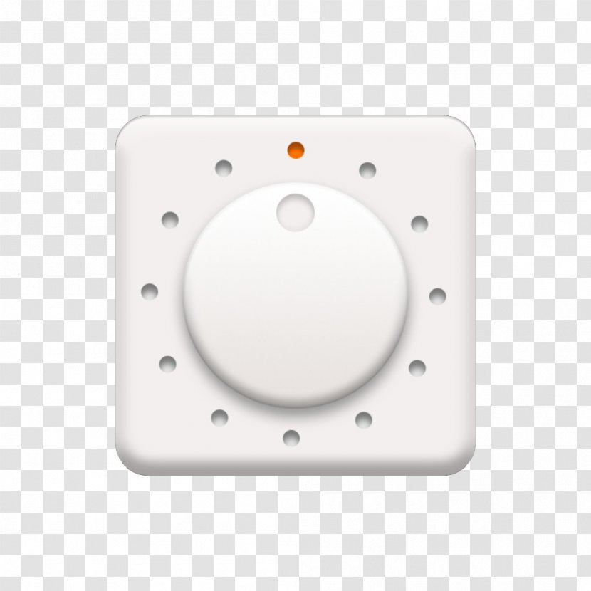 Rotary Switch Push-button Icon - White - Family Transparent PNG