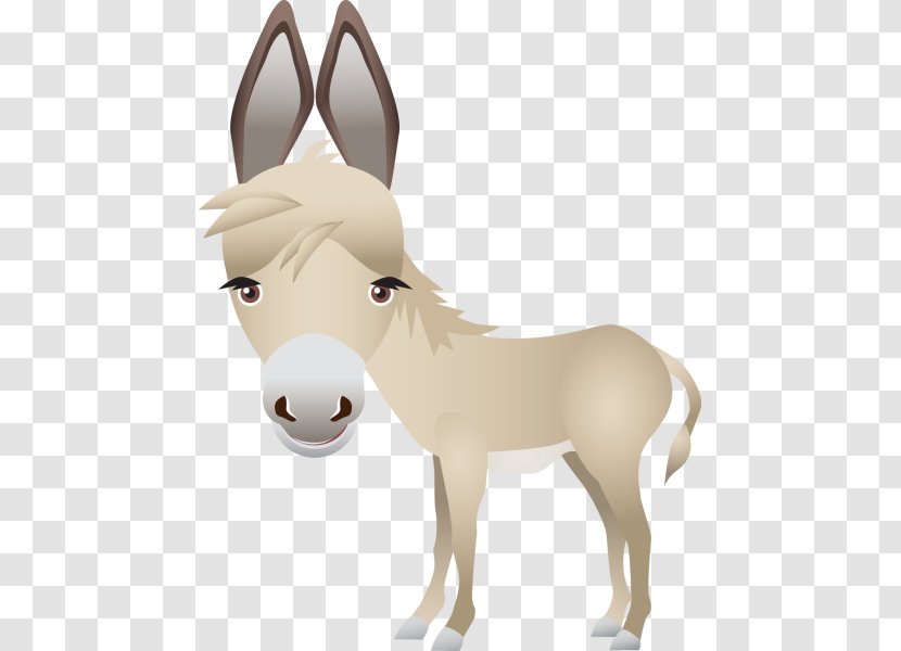 Mule Donkey Horse Aasi Foal - Rein Transparent PNG