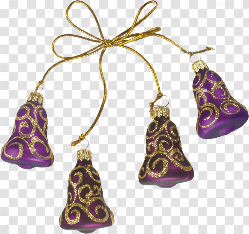 Christmas Ornament Bell Clip Art Day - Jewellery Transparent PNG