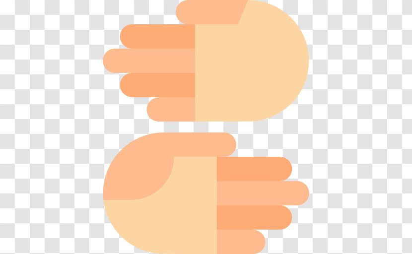 Thumb Hand Model Product Clip Art - Orange Transparent PNG