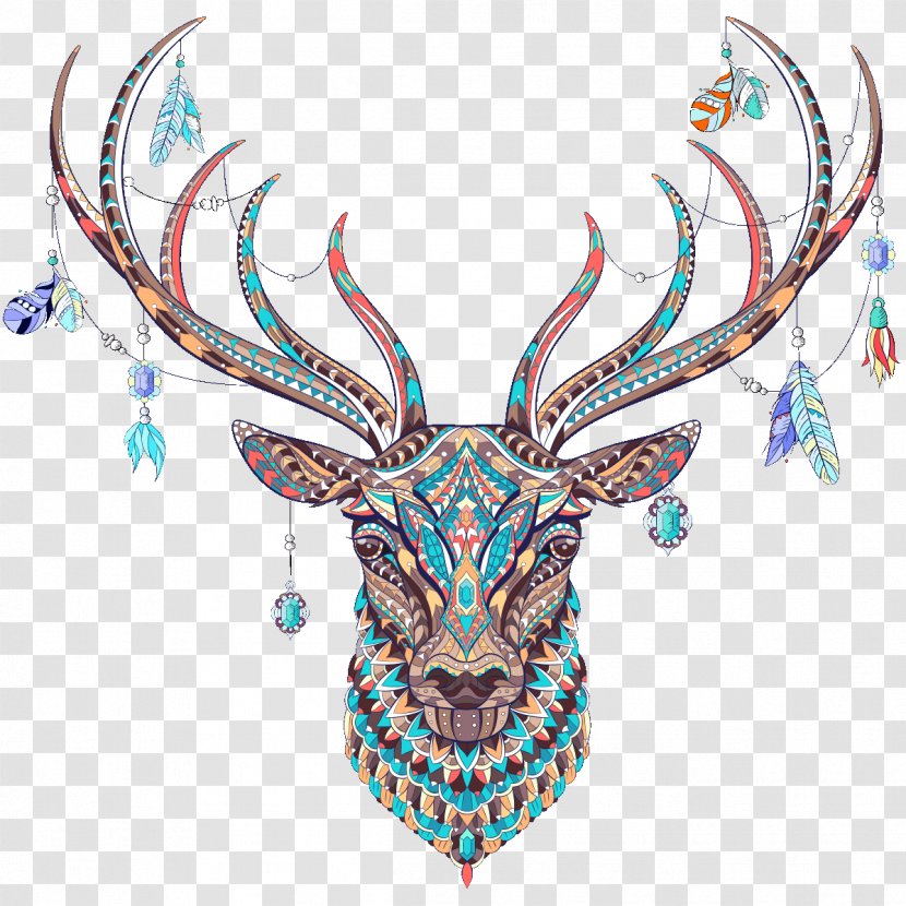 Deer Tattoo Fotolia - Antler Transparent PNG