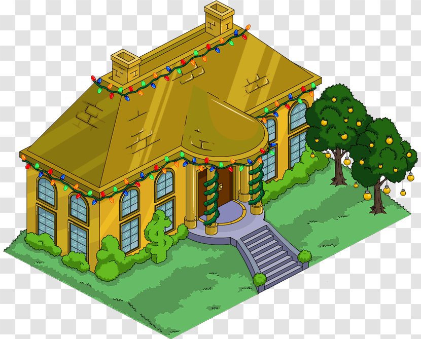 The Simpsons: Tapped Out Homer Simpson House Mansion Kent Brockman - Itchy Scratchy Show Transparent PNG