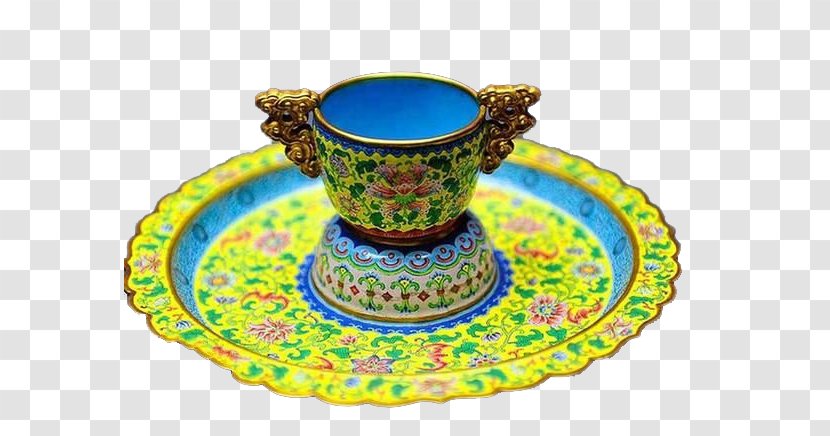 National Palace Museum Emperor Of China Qing Dynasty Gold - Turquoise - Ceramic Tea Transparent PNG