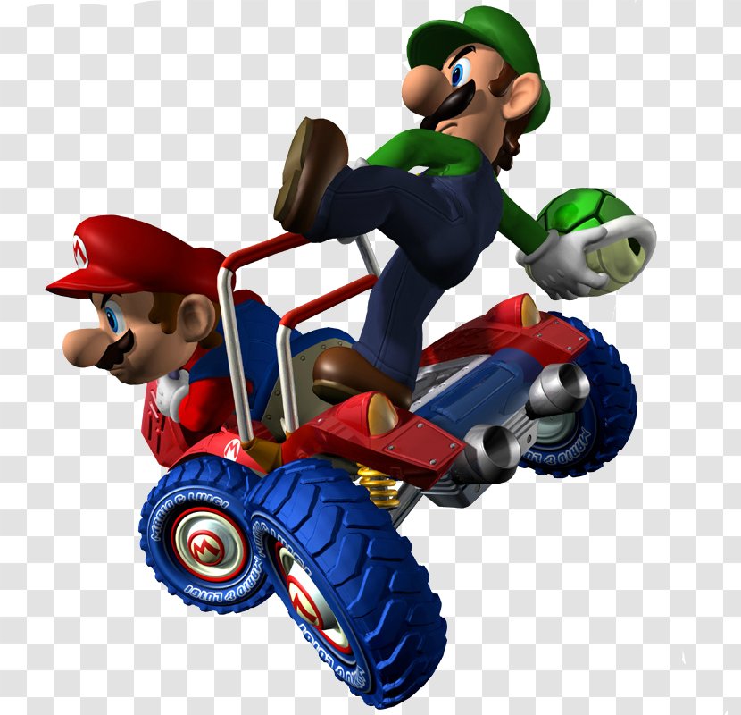 Mario Kart: Double Dash & Luigi: Superstar Saga Bros. - Figurine - Kart Transparent PNG