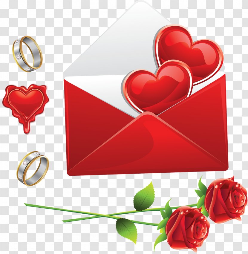Garden Roses Heart Clip Art - Flower - Valentine's Day Transparent PNG