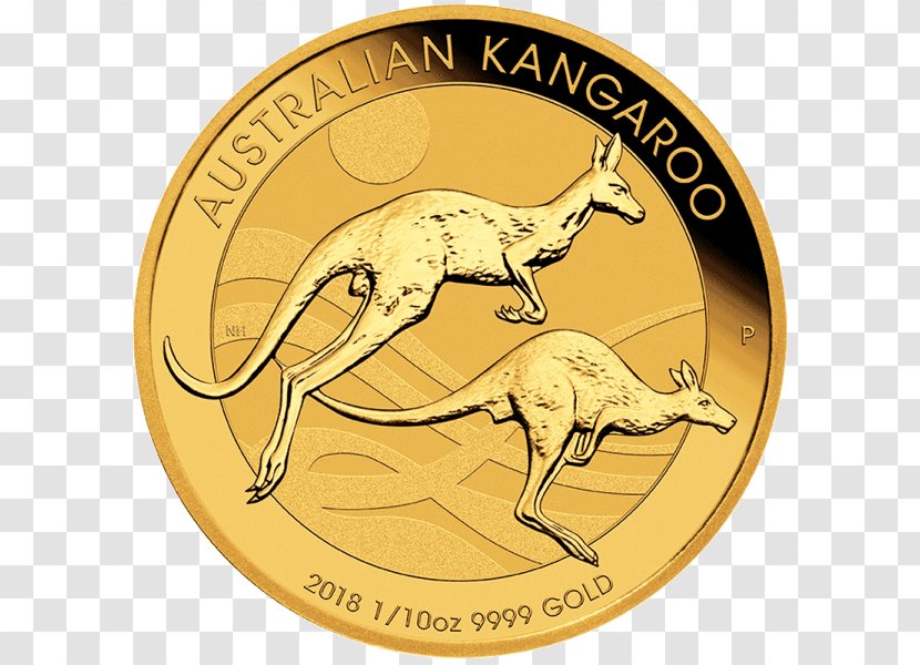 Perth Mint Australian Gold Nugget Kangaroo Coin - Organism Transparent PNG