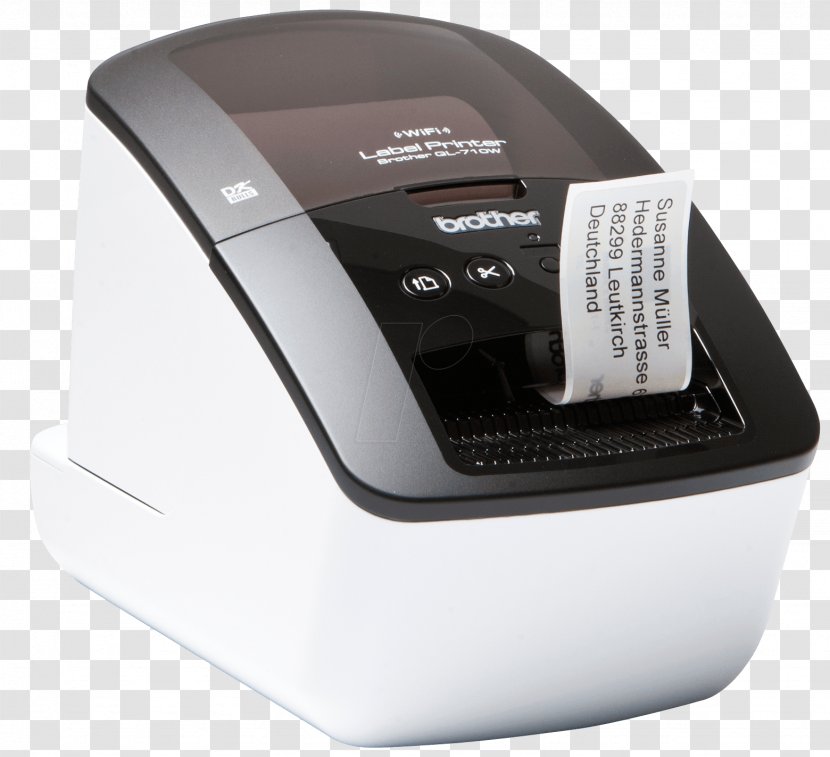Label Printer Brother Industries QL-710 - Electronic Device Transparent PNG