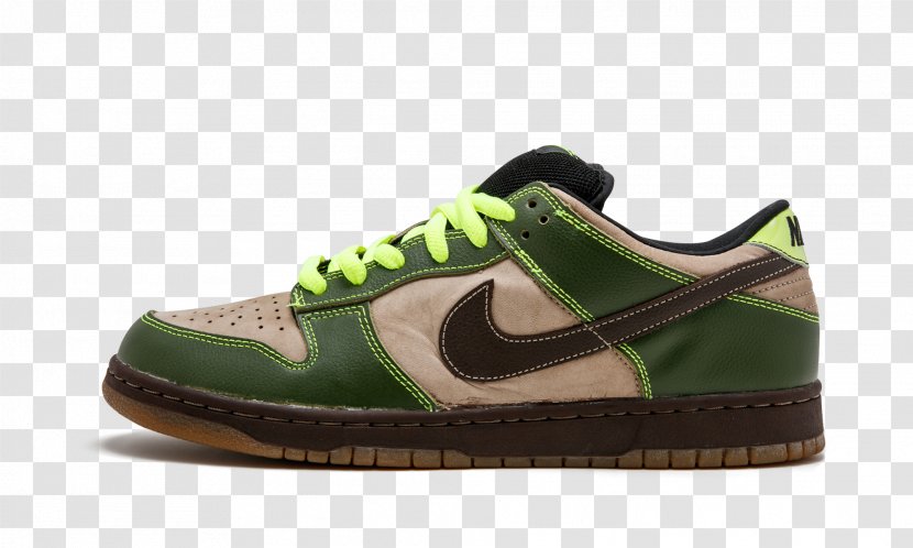 Sneakers Skate Shoe Nike Dunk - Green Transparent PNG