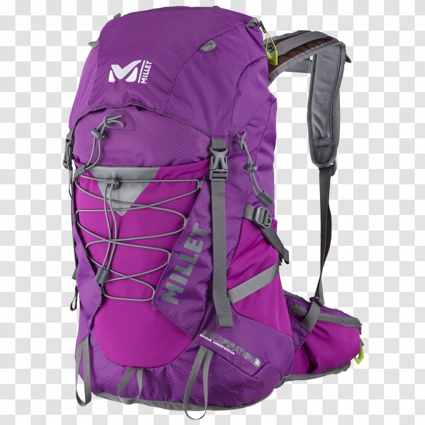 Backpack Violet Bag Millet Respiration - Trekking - Amethyst Transparent PNG