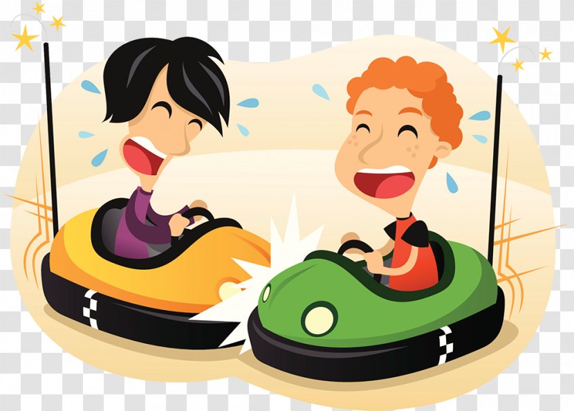 Bumper Cars Illustration - Car - Happy Transparent PNG