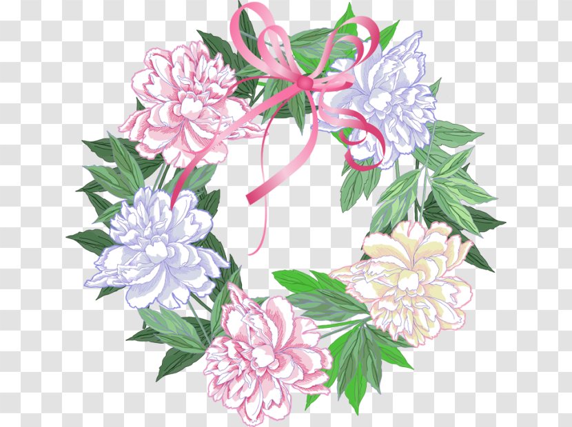 Floral Design Wreath Flower Clip Art - Flora - Spring Cliparts Transparent PNG