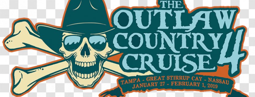 The Outlaw Country Cruise 4 Logo Brand Illustration Font - Fiction - Family Passport Travel Organizer Transparent PNG