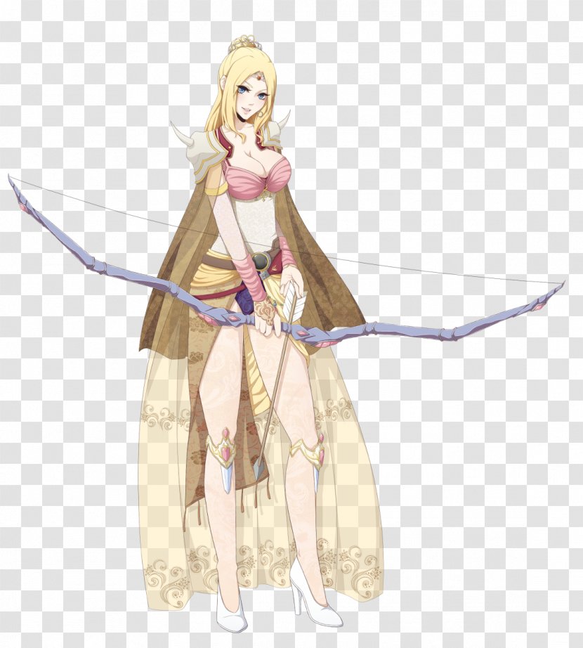 Final Fantasy IV Rosa Farrell Dissidia Costume - Silhouette - Takbir Transparent PNG