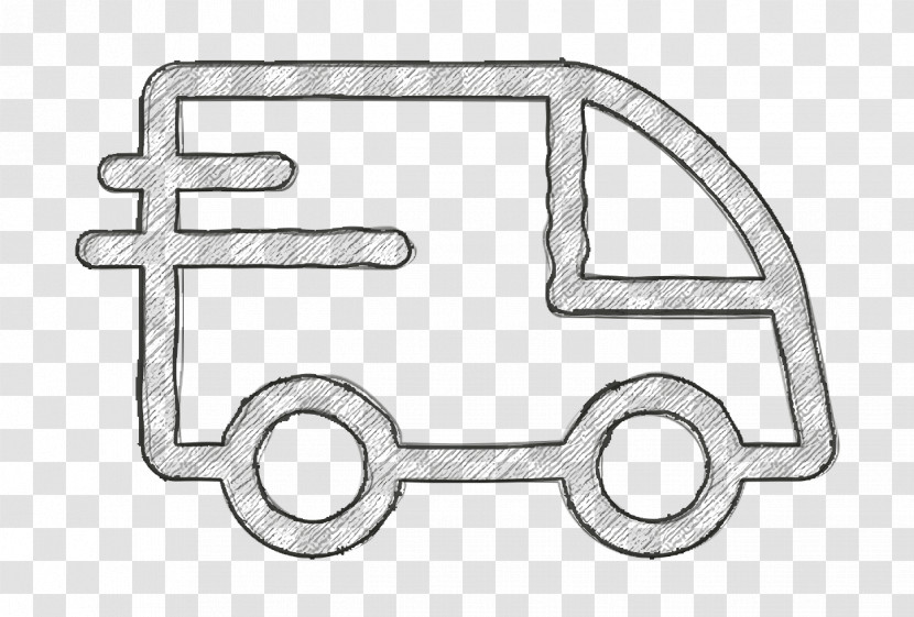 Van Icon Lineal Logistic Icon Delivery Truck Icon Transparent PNG
