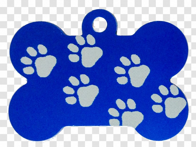Pet Tag Dog Collar Paw - Cobalt Blue - Tags Transparent PNG