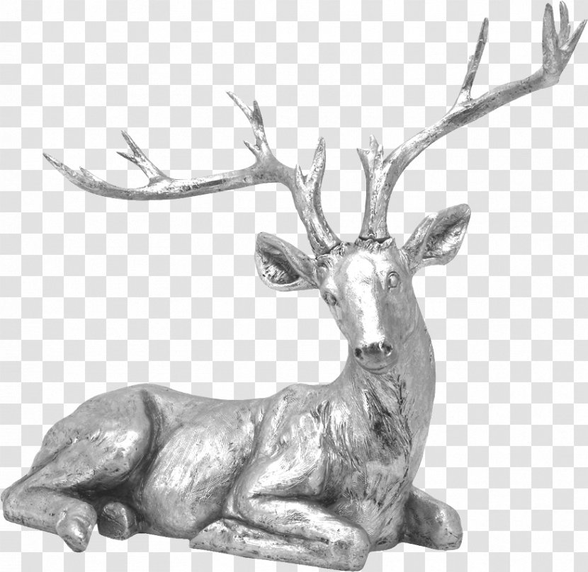 Formosan Sika Deer Sculpture - Motif - Metal Transparent PNG