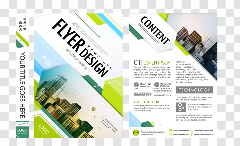 Flyer Brochure Advertising - Poster - Beautiful Business Book Publishing Transparent PNG