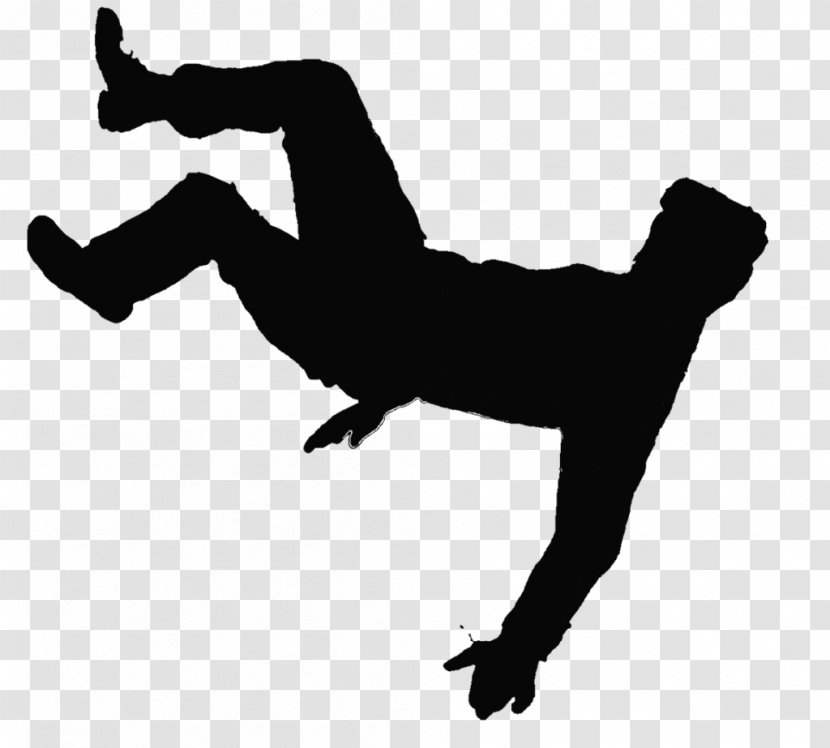 The Falling Man Clip Art Image Openclipart - Arm - Silhouette Transparent PNG