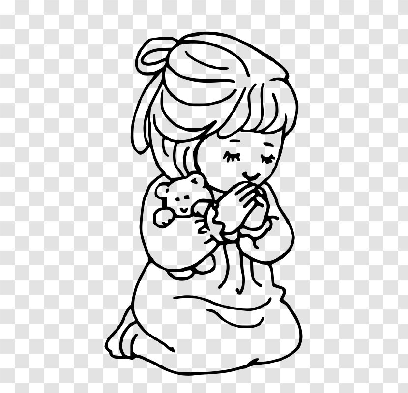 Praying Hands Prayer Child Clip Art - Watercolor - Children Clipart Transparent PNG