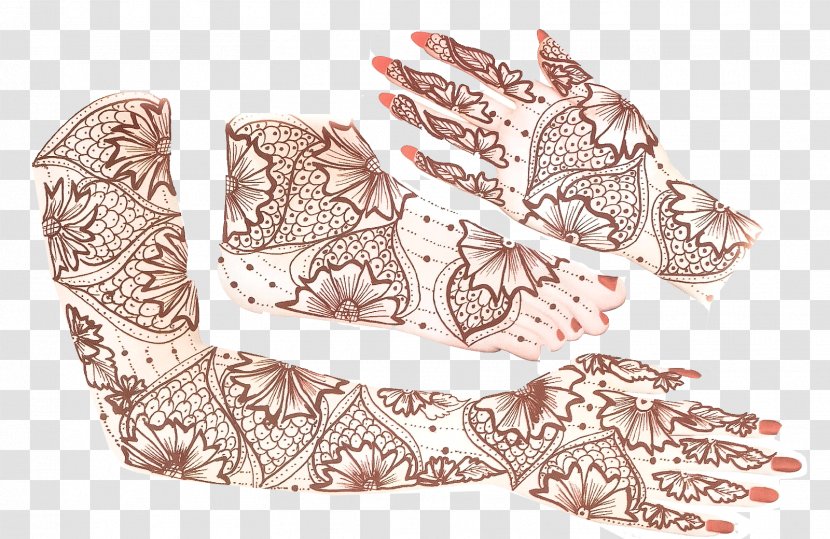 Mehndi Henna Design Hand Tattoo - Hair Accessory - Eid Alfitr Color Transparent PNG