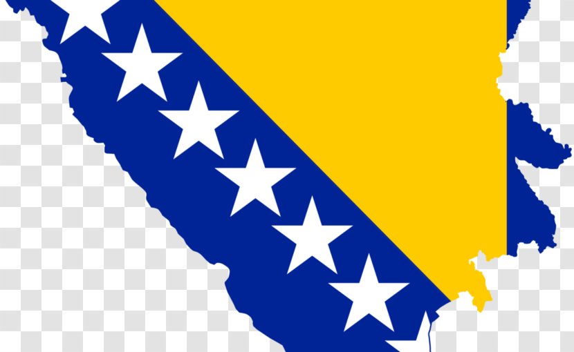 Flag Of Bosnia And Herzegovina Yugoslav Wars Yugoslavia Bosnian - Silhouette - Frame Transparent PNG
