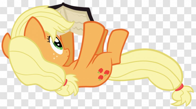 Applejack Fluttershy Rainbow Dash Rarity Yellow - My Little Pony Friendship Is Magic Transparent PNG