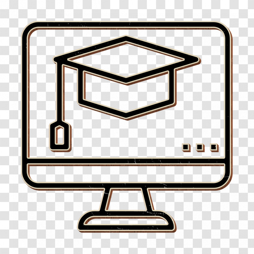 Online Learning Icon Monitor Icon Learning Icon Transparent PNG