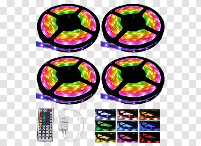 LED Strip Light Remote Controls Light-emitting Diode Lighting RGB Color Model - Led - Ribbon Transparent PNG