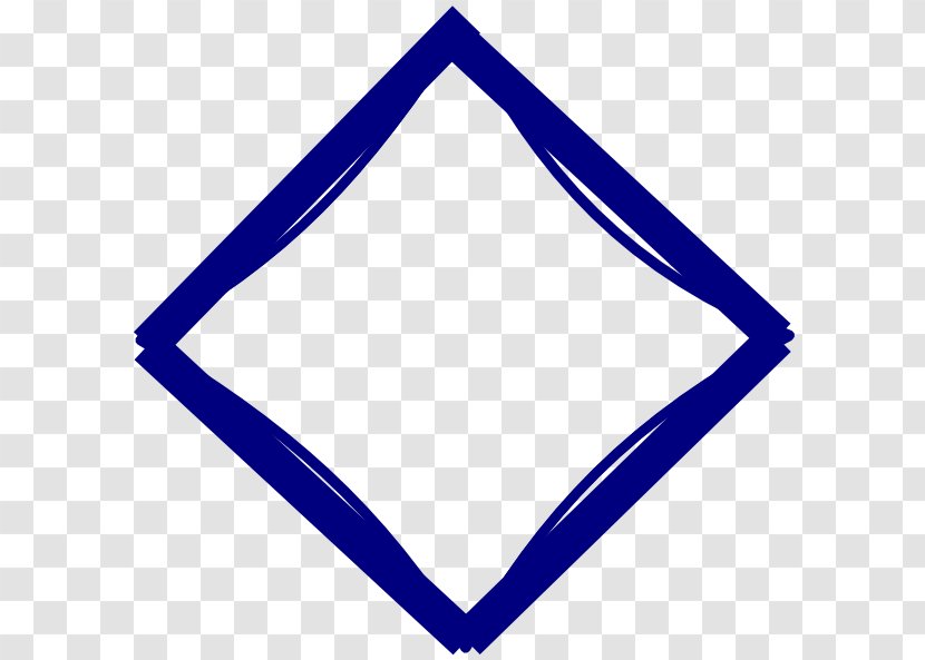 Blue Diamond Rhombus Shape Clip Art - Electric - Cliparts Transparent PNG