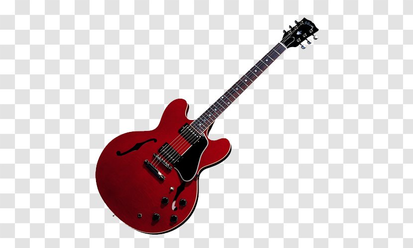 Gibson ES-335 ES Series Les Paul Guitar Amplifier Epiphone Dot - Flower - Bass Transparent PNG