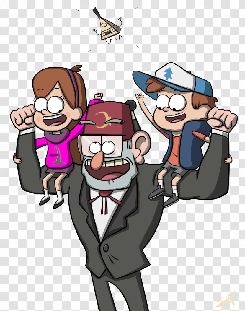 Mabel Pines Dipper Bill Cipher Television Show Art - Fictional Character - Animation Transparent PNG