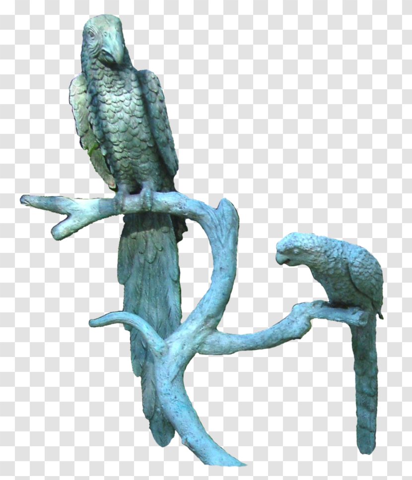 Bird Sculpture Parrot Statue - Garden Ornament Transparent PNG
