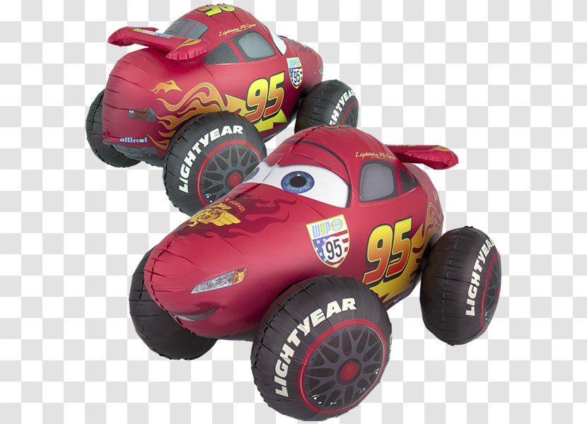 Lightning McQueen Cars Mylar Balloon - Radio Controlled Toy - Lego Angry Birds Movie Trailer Transparent PNG