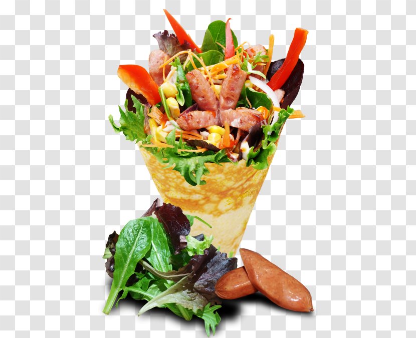 Hot Dog Salad Banana Ketchup Vegetarian Cuisine Garnish - Recipe - Blueberry Cheesecake Transparent PNG