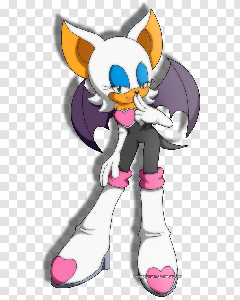 Rouge The Bat Shadow Hedgehog Amy Rose Knuckles Echidna Sonic Riders - Cartoon - Chesse Transparent PNG