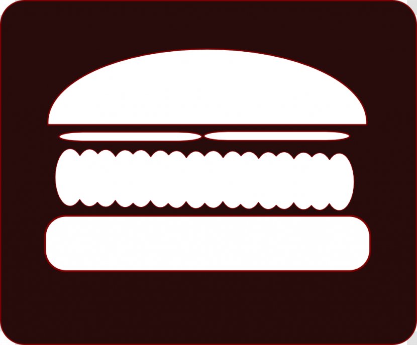 Hamburger Cheeseburger French Fries Chicken Sandwich Clip Art - Cliparts Black Transparent PNG