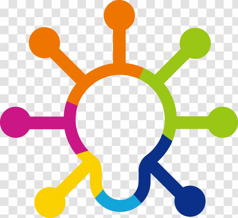 Computer Network Logo Icon Design - Point - Color Bulb Idea Creative Pattern Transparent PNG