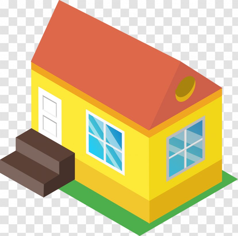 House Renting Building Home Dwelling - Real Estate - Red Roof Cabin Transparent PNG