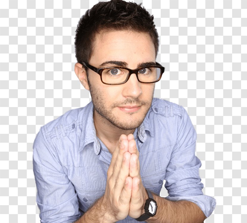 Cyprien Video Blogger YouTuber - Human Behavior - Eyewear Transparent PNG