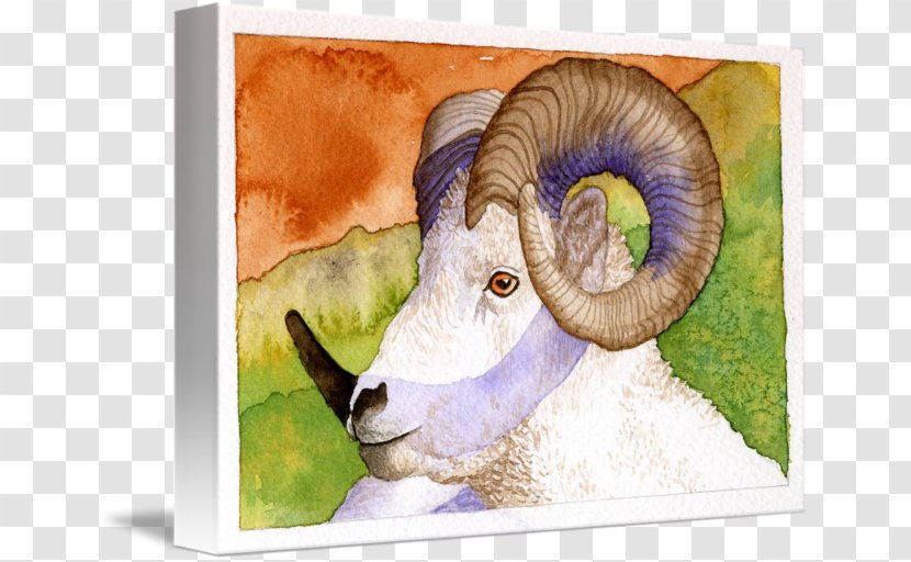 Sheep Painting Wildlife Snout Jeffrey Horn - Livestock Transparent PNG