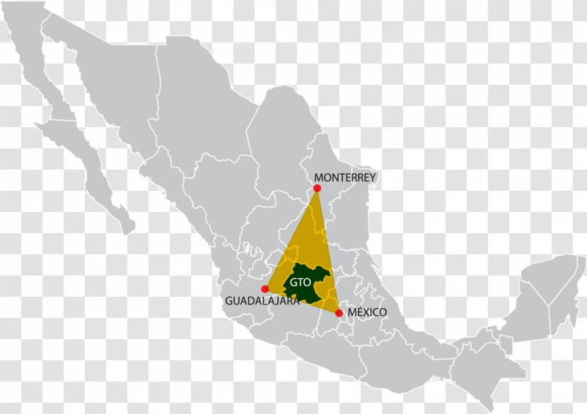 Mexico Mapa Polityczna - Map Transparent PNG