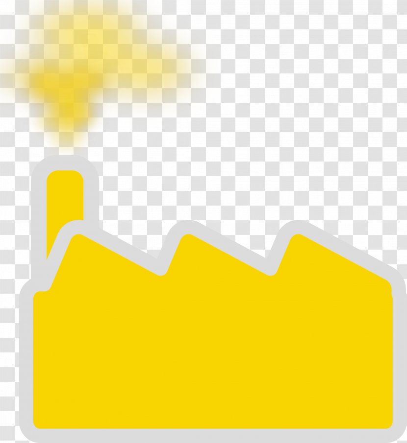 Factory Building Clip Art - Drawing - YELLOW Transparent PNG