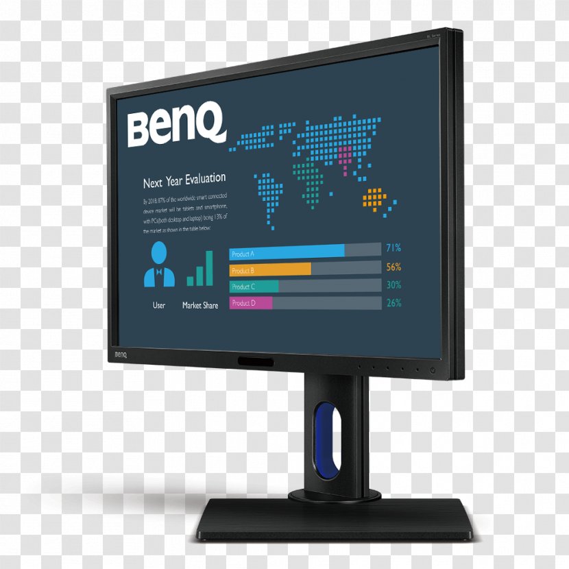 BenQ GW2765HT Computer Monitors IPS Panel 1440p - Multimedia - Left Eye Transparent PNG