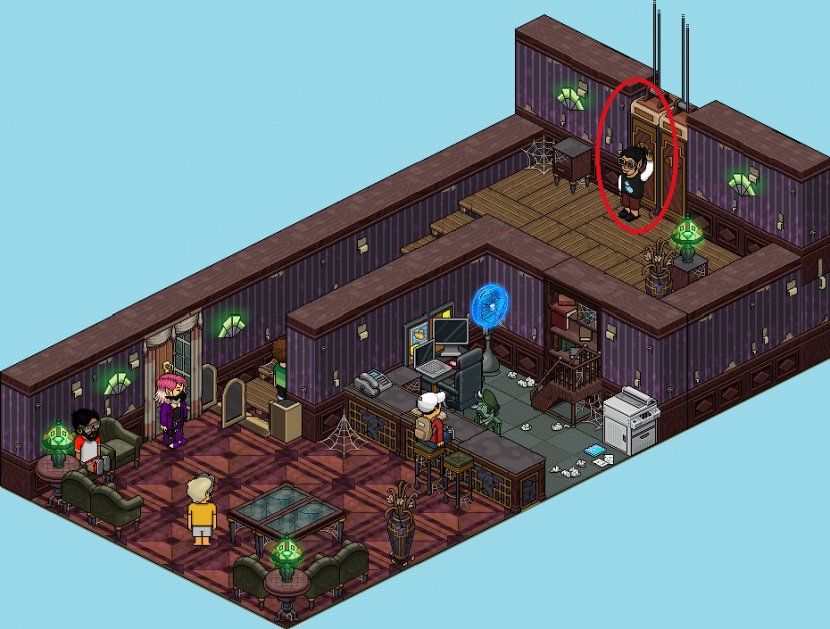 Habbo Game Hotel Room 100% Auto - Games Transparent PNG
