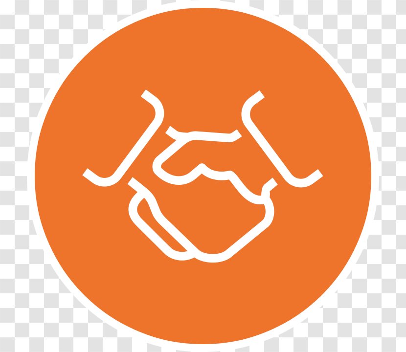 Business Management Consulting Organization Plan - Logo - Orange Handshake Icon Transparent PNG