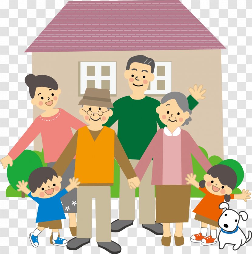 Family House Child Dementia Illustration - Caring Friend Transparent PNG