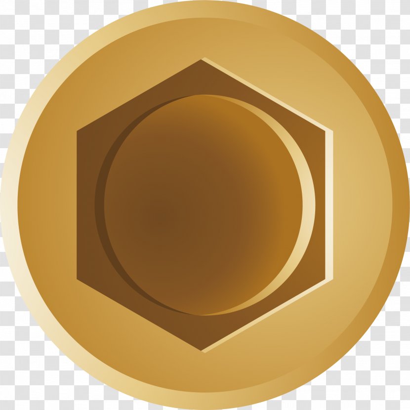 Circle Font - Cup - Gold Metal Transparent PNG